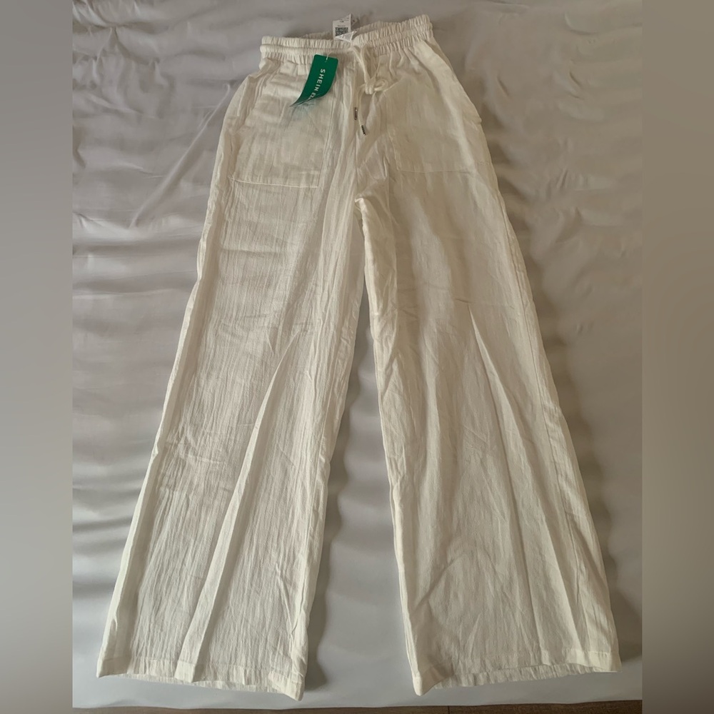White Shein Ezwear long pants